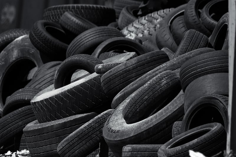 Upcycled Tire Ottoman